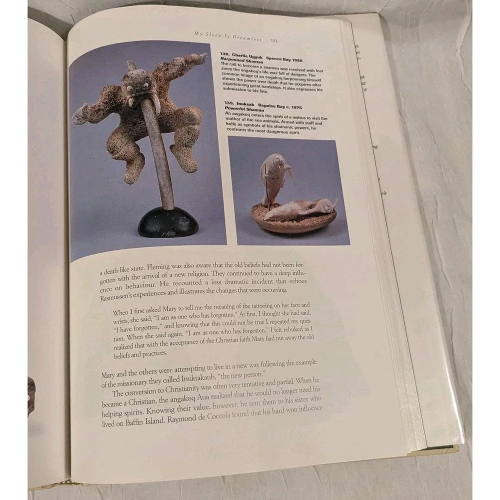 The Inuit Imagination Hardcover 1993 Arctic Myth & Sculpture Art Vtg Seidelman